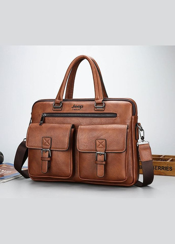 Якісна чоловіча сумка для документів А4 чоловічий портфель дипломат для паперу (BRT) Jeep (336551975)