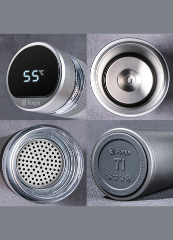 Заварочный термос из титана Fun Home Funjia Titanium Smart Cup 520ml (FJ-TA003) Xiaomi (332196671)