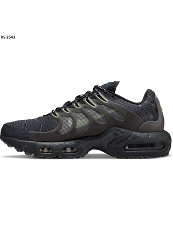 Чорні Осінні кросівки чоловічі nike air max tn terrascape plus black barely volt найк аір макс тн плюс No Brand