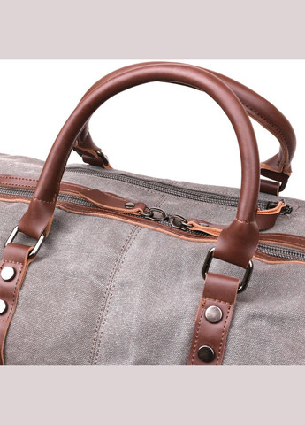Дорожня сумка текстильна велика 20165 Сіра Vintage (297129785)