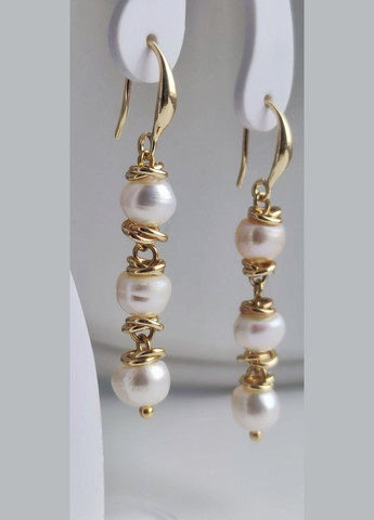 Серьги с жемчугом 2540 с пресноводным белым жемчугом MINOV (311310481)