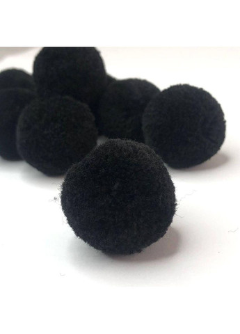 Помпон велюровий 3 см - чорний Plus-plus (360890806)