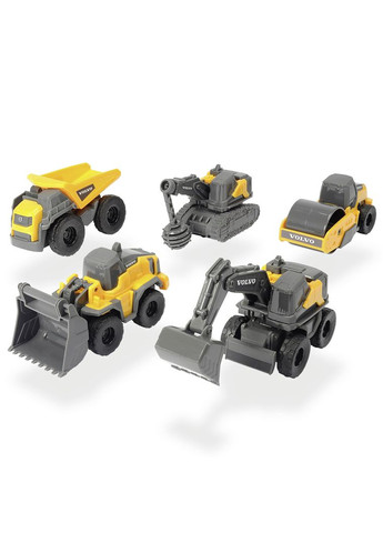 Ігровий набір Вольво Мікроробітники, 5 машин () Dickie toys 3722008 (361658914)