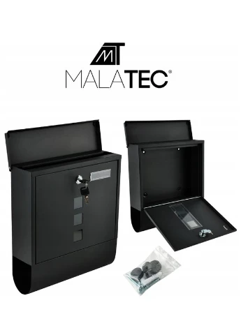 Почтовый ящик Malatec 6244 черный (Польша) Maltec (338854792)