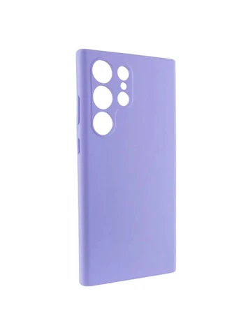 Чехол Silicone Cover Full Camera для Samsung Galaxy S23 Ultra силиконовый 0,5 мм сиреневый No Brand (402177344)