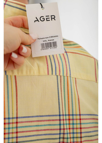 Сорочка чоловіча в клітку Ager 214R244564 (350880642)