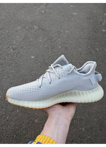 КРОССОВКИ ЖЕНСКИЕ ADIDAS YEEZY BOOST 350 V2 GREY АДИДАС ИЗИ БУСТ No Brand серые демисезоны (369391151)