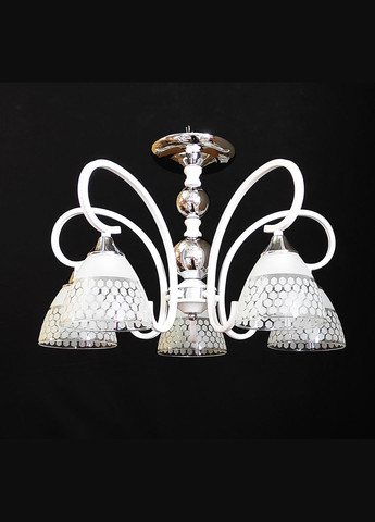 Современная люстра в классическом стиле белая на 5 ламп 193541/5. Sirius (337512919)