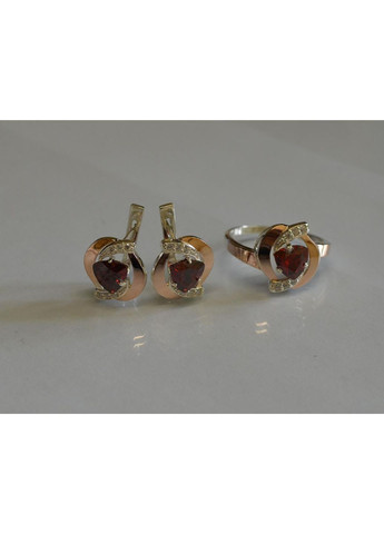 Срібний набір каблучка і сережки Silver Style (367268280)