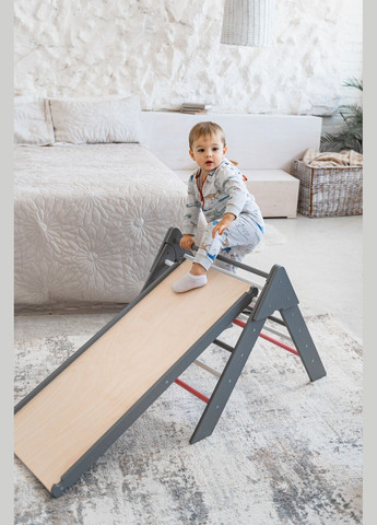 Дитячий набір Монтессорі Трикутник Піклер + Арка Піклер + Гірка. Colourful 1 LunaToys (306552714)