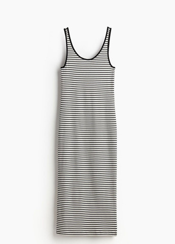 Білий кежуал сукня H&M в смужку