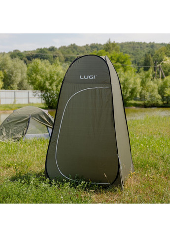 Палатка душ-туалет для кемпинга автомат 120×120×190 (см) тент для душа и туалета туристический LU-015DGR Хаки LUGI (370800960)