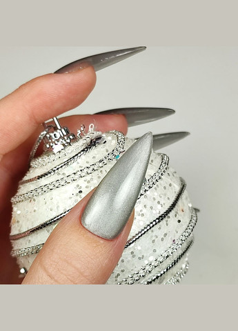 Гель-лак кошачий глаз Metal Cat серый металлик, 8 мл Magic Girl (303635192)