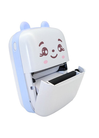 Детский портативный термопринтер Смайлик голубой (A8B) MFC (364113615)