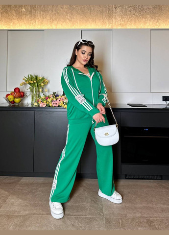 Жіночий прогулянковий костюм двійка колір зелений трава р.58/60 452131 New Trend (285710890)
