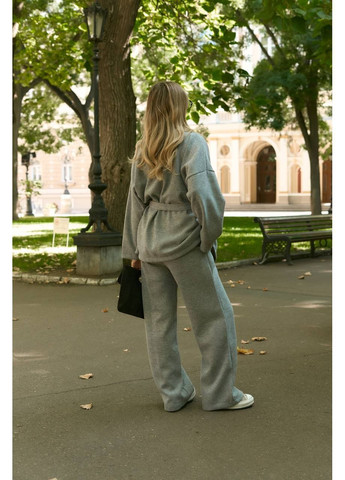 Женский костюм кимоно с поясом и широкими брюками. No Brand (365264890)