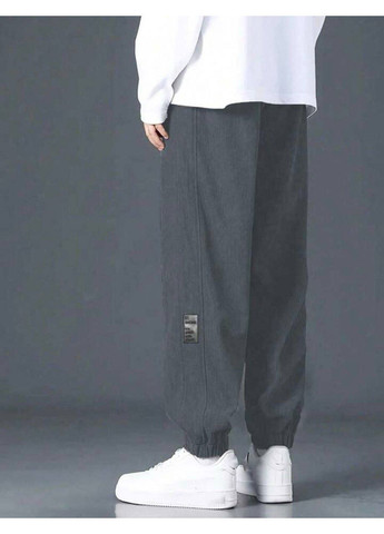 Графитовые спортивные, повседневный, нарядные, кэжуал демисезонные джоггеры брюки No Brand