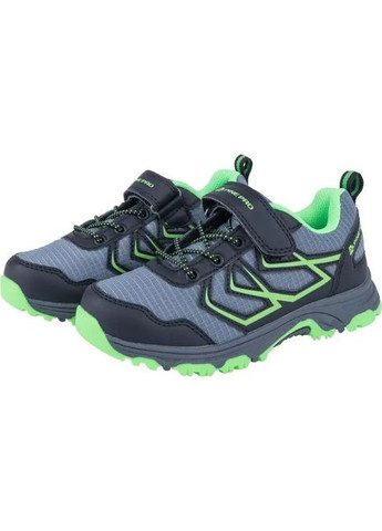 Сірі Осінні дитячі спортивні кросівки для хлопчика сіро-зелені Alpine Pro Jacobo K