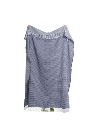 Плед на односпальную кровать 140х200 хлопковый синий 51970286 Lanavitta (316504737)