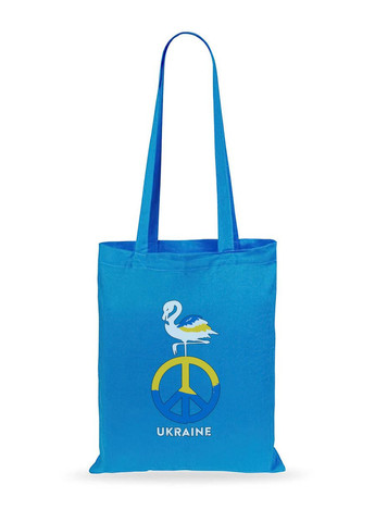 Торба шопер з принтом Лелека Ukraine (0093-SP-LBL) (38705) Modno (276965760)