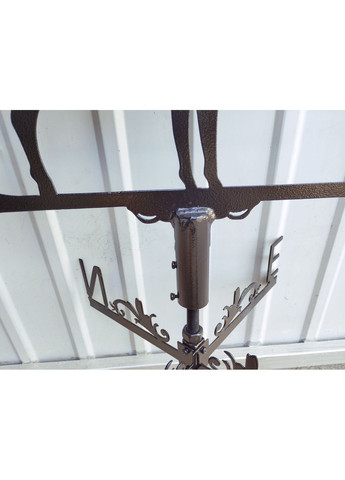 Флюгер на будинок Олень, флюгер на дах з металу 3 мм. No Brand (368896431)