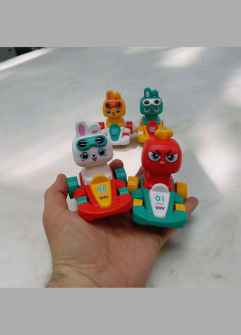 Машинка заводна "Звірятко-гонщик" (бірюзова) MIC (307251653)