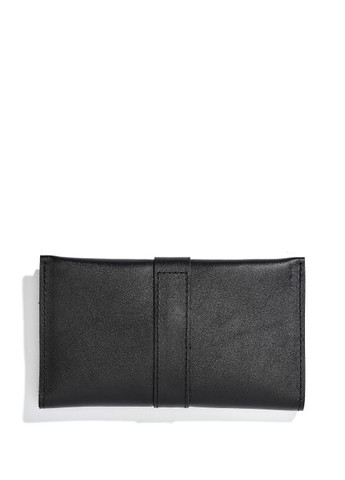 Жіночий шкіряний гаманець чорний Sambag (302747288)