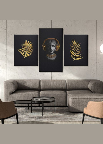 Модульная картина из трех частей 96x60 см Классическая музыка (MK322010) Malevich Store (333339178)