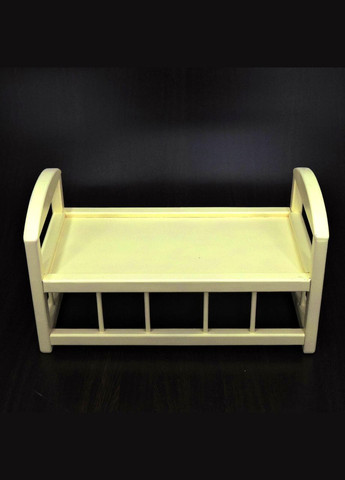 Кровать для кукол из дерева Тиана лимонад (КРТ-000551) No Brand (328605034)