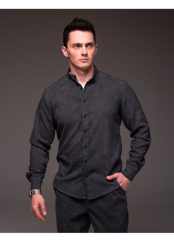 Темно-серая рубашка No Brand