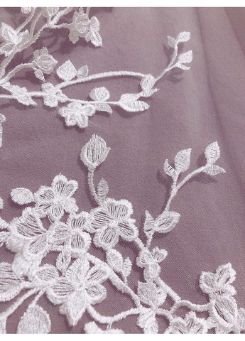 Фата різної довжини ( коротка, до стегна до кінчиків пальців, до п'ят, шлейф) одноярусна білий, айворі No Brand (369162446)