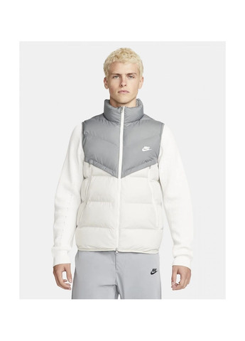 Жилетка мужская Storm-Fit Windrunner Primaloft Vest White/Grey Dr9617-084 Nike (365962031)