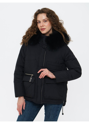 Чорна зимня куртка 21 - 04303 Vivilona