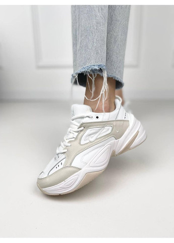 КРОССОВКИ ЖЕНСКИЕ NIKE M2K TEKNO SUMMIT WHITE НАЙК М2К ТЕКНО No Brand бежевые демисезоны (367171328)
