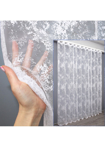 Тюль 1368т Мрамор Al-1 Жаккард 200х270 см (43-144) VR-Textil (298122366)