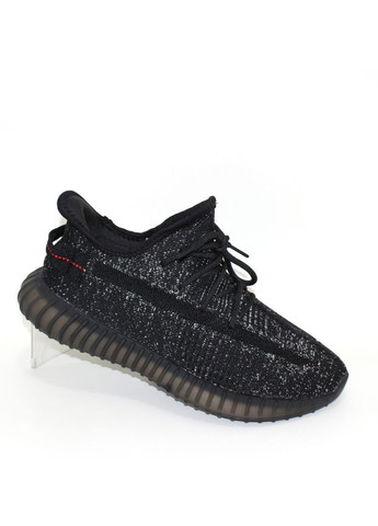 Стильные молодежные текстильные кроссовки на силиконовой бустерной подошве Fashion чёрные (350888320)