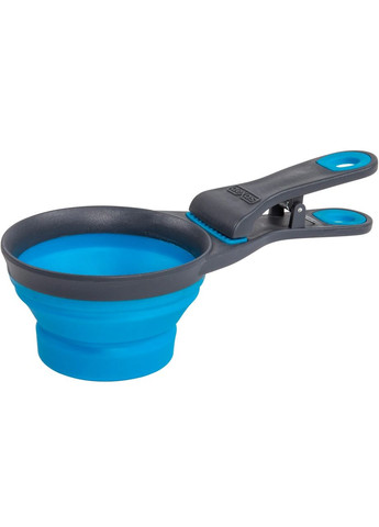 Мерный стакан Collapsible KlipScoop с клипсой 240мл, для корма, голубой Dexas (364488988)
