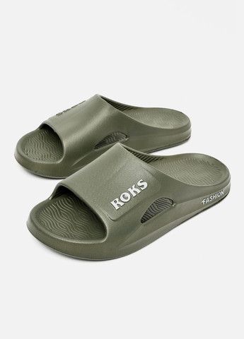 Хаки кэжуал шлепанцы мужские пена цвета хаки Let's Shop