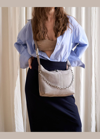 Сумка жіноча крос боді (wel-K70658) Сірий WeLassie (324392910)