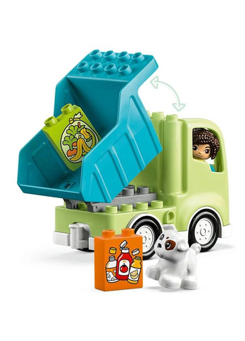 Конструктор DUPLO Сміттєпереробна вантажівка 15 деталей (10987) Lego (281425787)