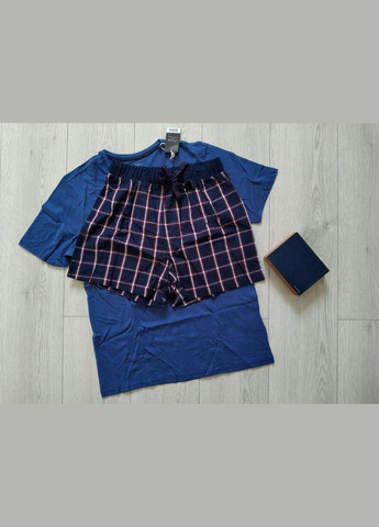 Піжама чоловіча домашній костюм одяг для дому та сну футболка шорти р. s Livergy (291841801)