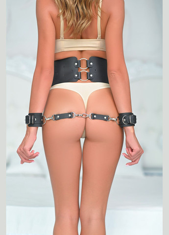 Натуральна шкіра портупея пояс з наручниками Needle 190 No Brand (295059652)