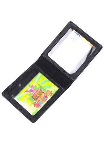 Обложка из винтажной кожи для удостоверения участника боевых действий Сердце GRANDE PELLE черная (sku_16757) No Brand (327819910)