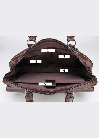 Чоловічі сумки для ноутбука еко шкіра документів А4 Світло-коричневий No Brand (301212041)