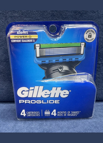 Змінні картриджі для бритви ProGlide (4 шт) Made in America Gillette (278773596)