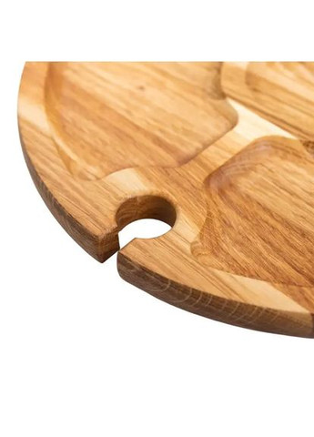 Винний круглий столик з дерева 35х35х18 см на ніжках BWR35018S LUGI (370800963)