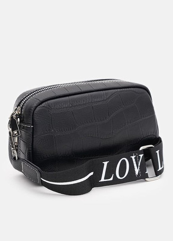 Сумка женская кожаная через плечо K1fb-59bl Черный Keizer (302007644)