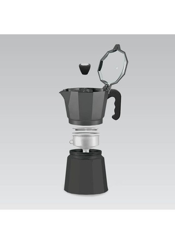 Кофеварка гейзерная MR-1666-9 Black 450мл алюминиевая Maestro (372992653)