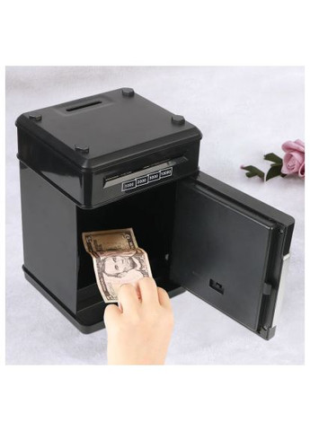 Інтерактивна іграшка сейф-скарбничка музична з електронним купюроприймачем Cashbox Black (UFTCashboxBlack) UFT сейф-скарбничка музична з електронним купюроприйма (366105972)