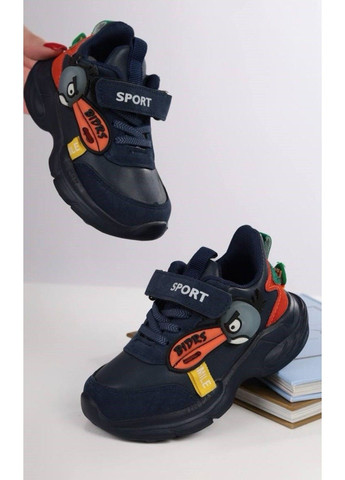 Синие демисезонные кроссовки детские синие BBT